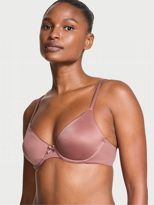 Rose / Pink Victoria Secret Vintage Demi Invisible Lift Minimiser Bras | ZTSEP8450