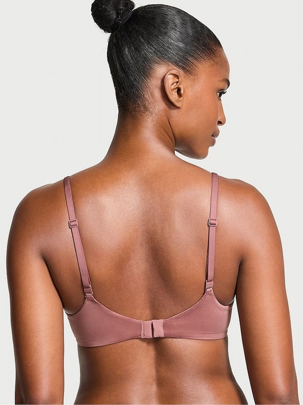 Rose / Pink Victoria Secret Vintage Demi Invisible Lift Minimiser Bras | ZTSEP8450