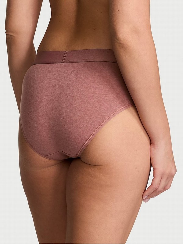 Rose / Pink Victoria Secret Vintage Hipster Logo Shine Patch Underwear | QUXTA5489