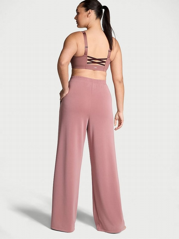 Rose / Pink Victoria Secret Vintage Modal Wide Leg Joggers | KVOGN5723