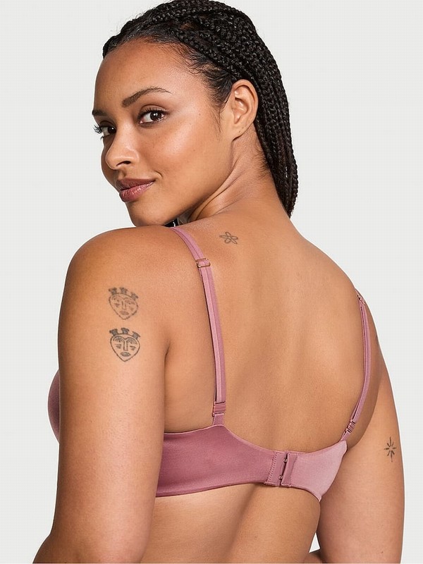 Rose / Pink Victoria Secret Vintage Push Up Bras | JLKOC1957