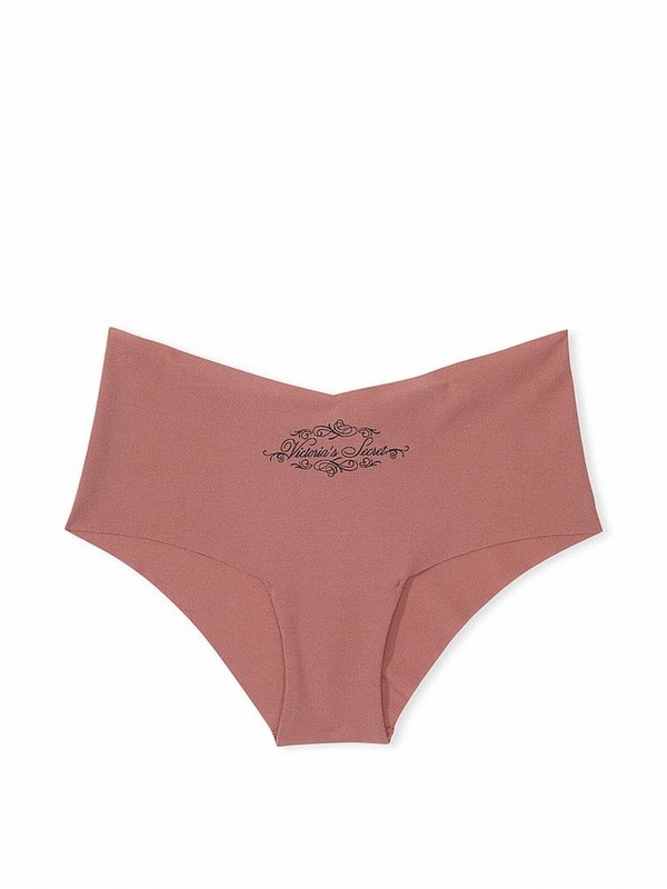 Rose / Pink Victoria Secret Vintage Script Cheeky Underwear | QTHCD4987