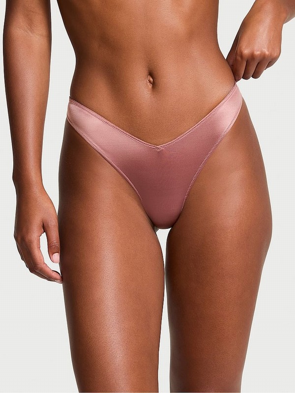 Rose / Pink Victoria Secret Vintage Thong Underwear | BGXMT1820