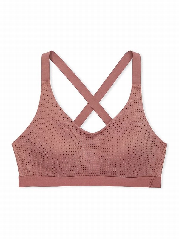 Rose / Pink Victoria Secret Vintage VSX Lightweight Mesh Medium Impact Bras | KOWNV8526