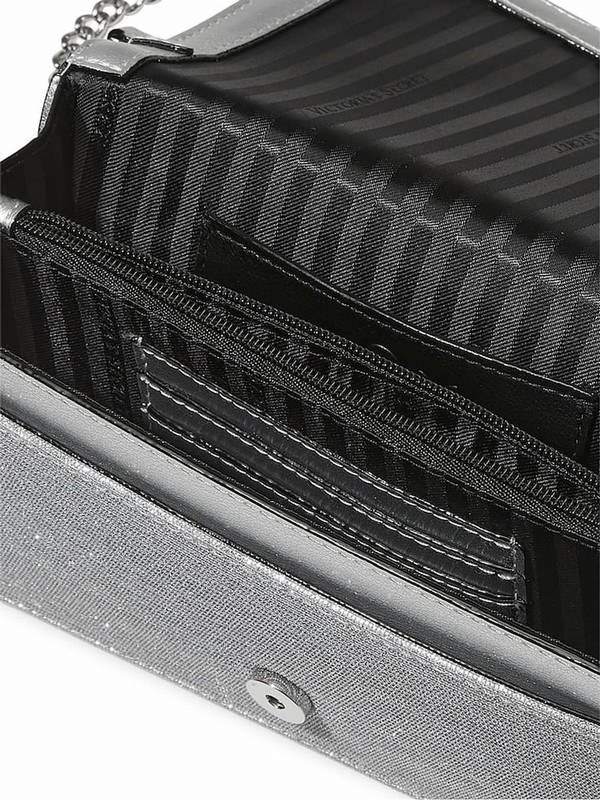 Silver Victoria Secret Mini Crossbody Bags | RCVKY1208