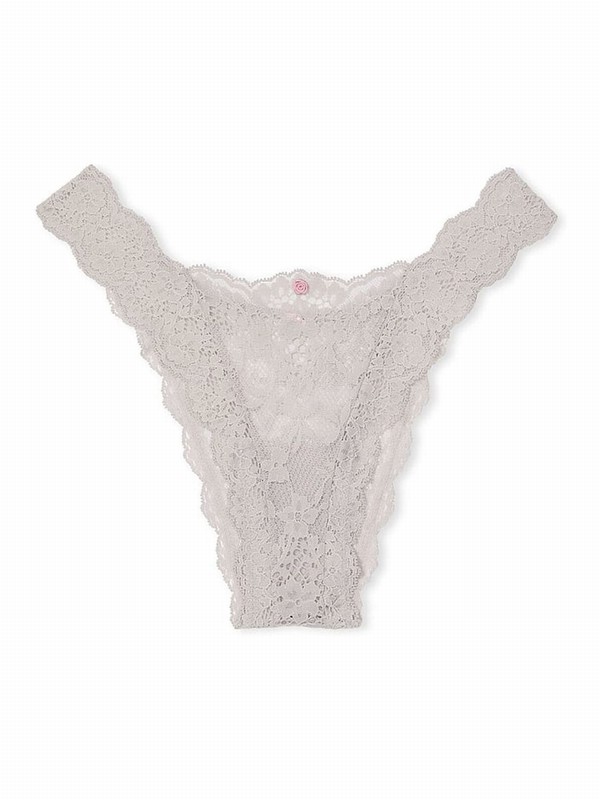 Silver / Grey Victoria Secret Pearl Lacezilian Underwear | TNUQB9702