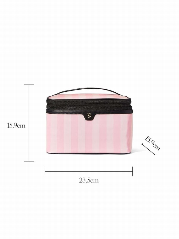 Stripes / Pink Victoria Secret Iconic Makeup Bag | OQFBZ7350