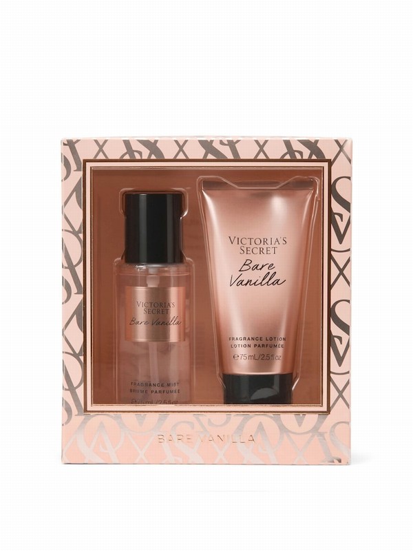 Victoria Secret Bare Vanilla 2 Piece Body Mist and Lotion Gift Set Perfume | DKWEM0615