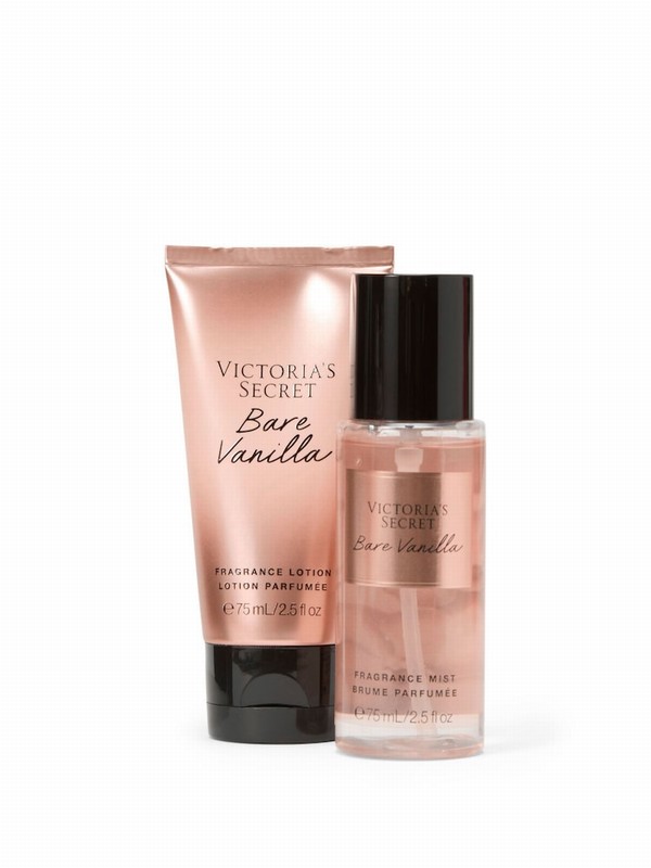 Victoria Secret Bare Vanilla 2 Piece Body Mist and Lotion Gift Set Perfume | DKWEM0615