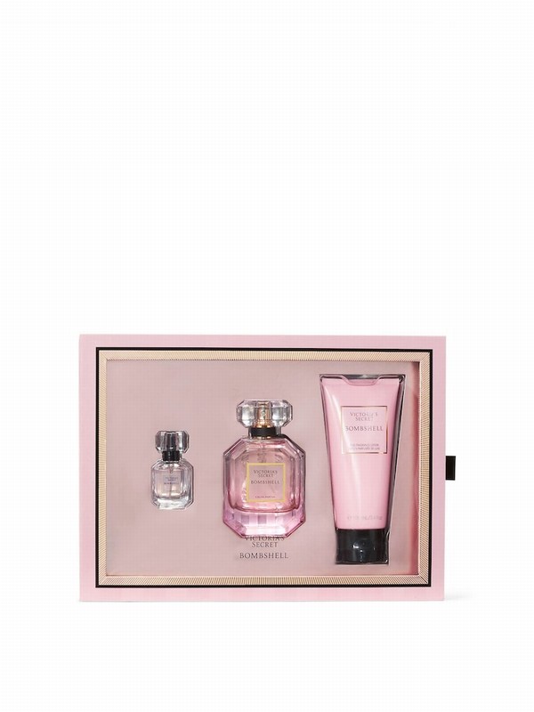 Victoria Secret Bombshell 3 Piece Fragrance Gift Set Perfume | WVEXM7096