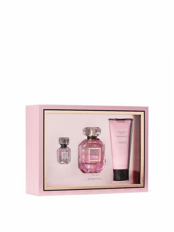 Victoria Secret Bombshell 3 Piece Fragrance Gift Set Perfume | WVEXM7096
