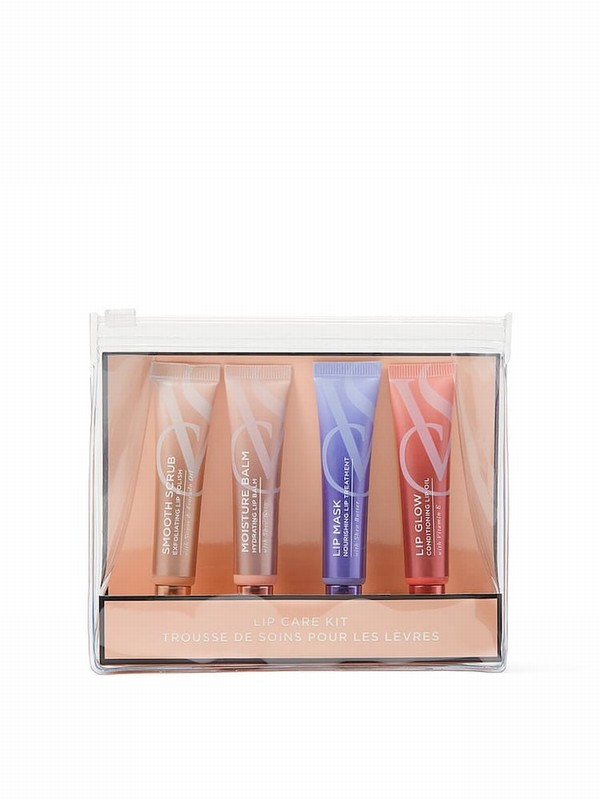 Victoria Secret Nude Assorted 4 Piece Lip Gift Set Perfume | UFEGJ2703