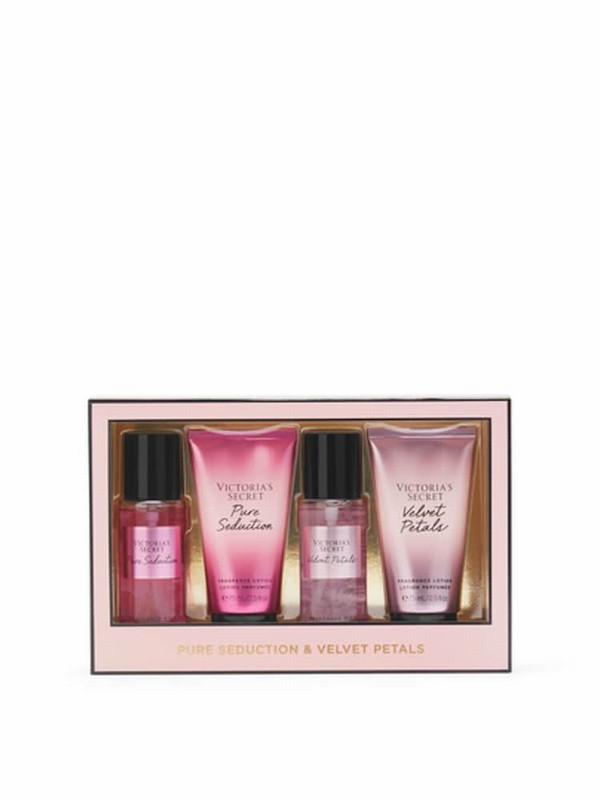 Victoria Secret Pure Seduction & Velvet Petals The Best of Mist and Lotion Gift Set Perfume | ETSIV1857