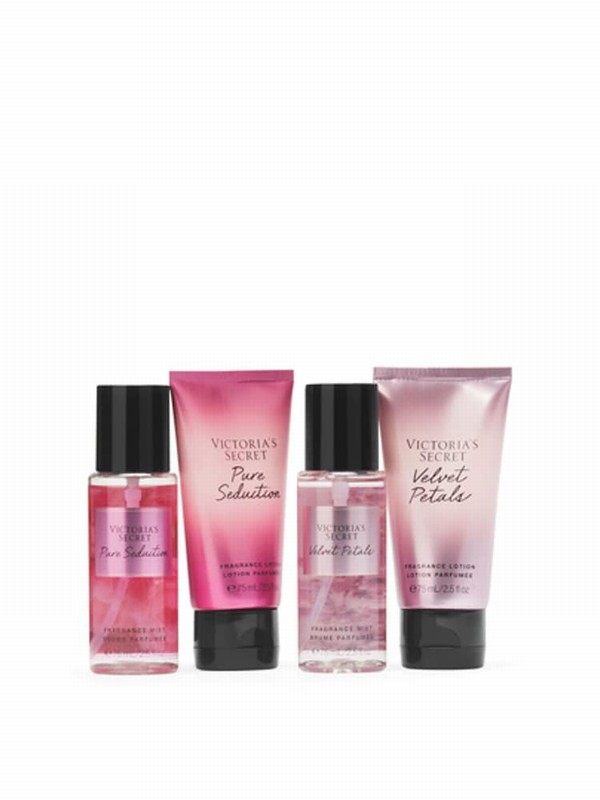 Victoria Secret Pure Seduction & Velvet Petals The Best of Mist and Lotion Gift Set Perfume | ETSIV1857