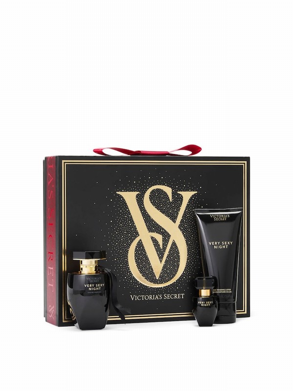 Victoria Secret Very Sexy Night Fragrance Gift Set 3 Piece Perfume | CVYEA5460