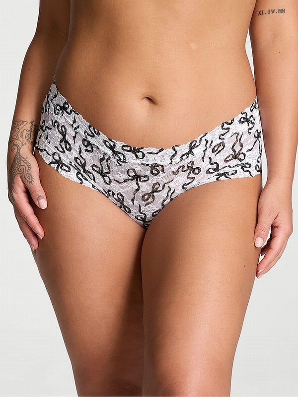 White Victoria Secret Bows Cheeky Underwear | CUVWZ8670
