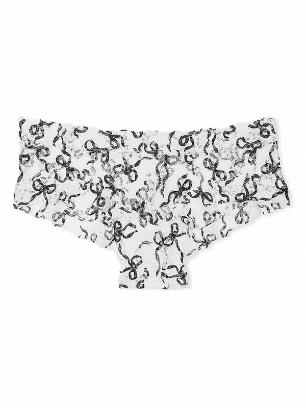 White Victoria Secret Bows Cheeky Underwear | CUVWZ8670