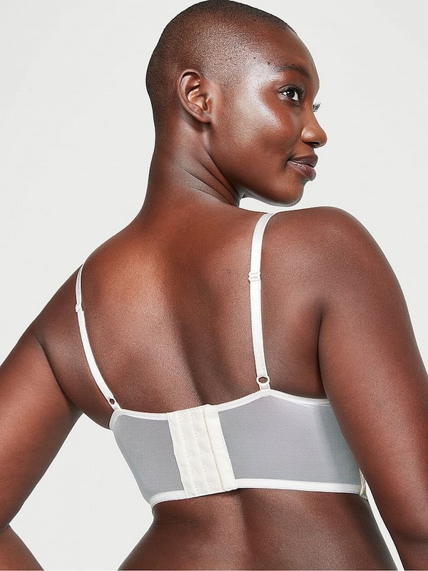 White Victoria Secret Coconut Full Cup Push Up Bras | KBRXF3748