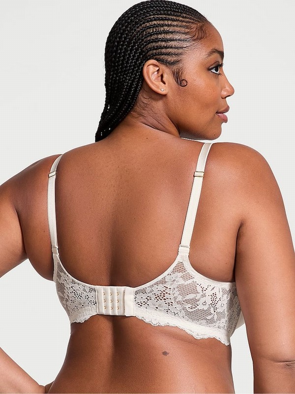White Victoria Secret Coconut Push Up Bras | OLGPD0541