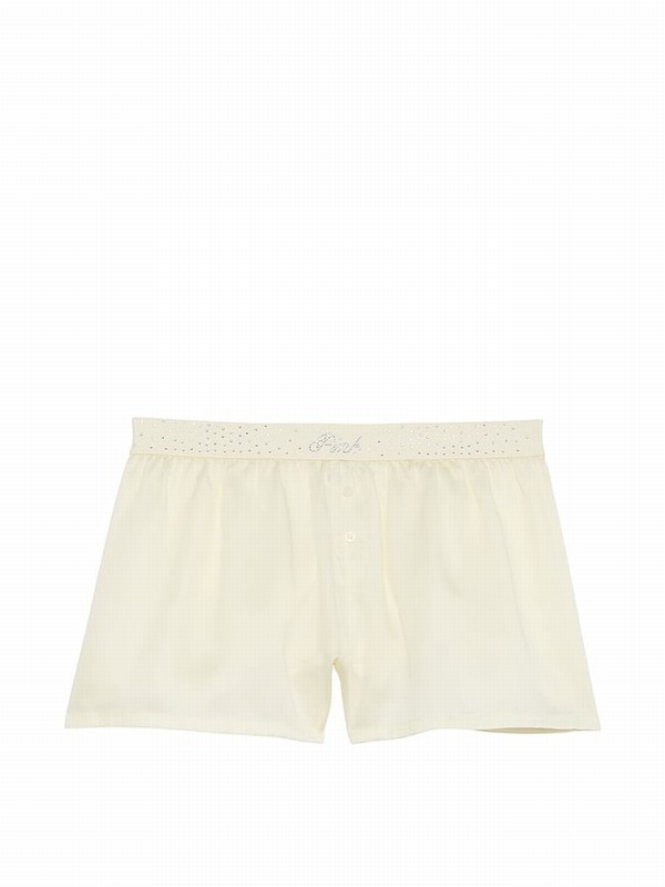 White Victoria Secret Creamer Diamante Nightwear | OMRIX4857