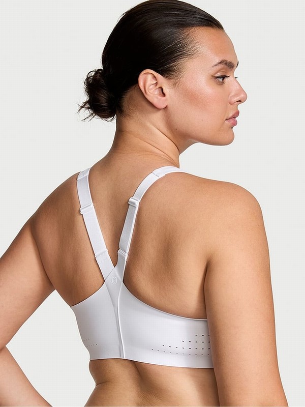 White Victoria Secret Front Close VSX Featherweight™ Max High Support Bras | TDVMJ0682