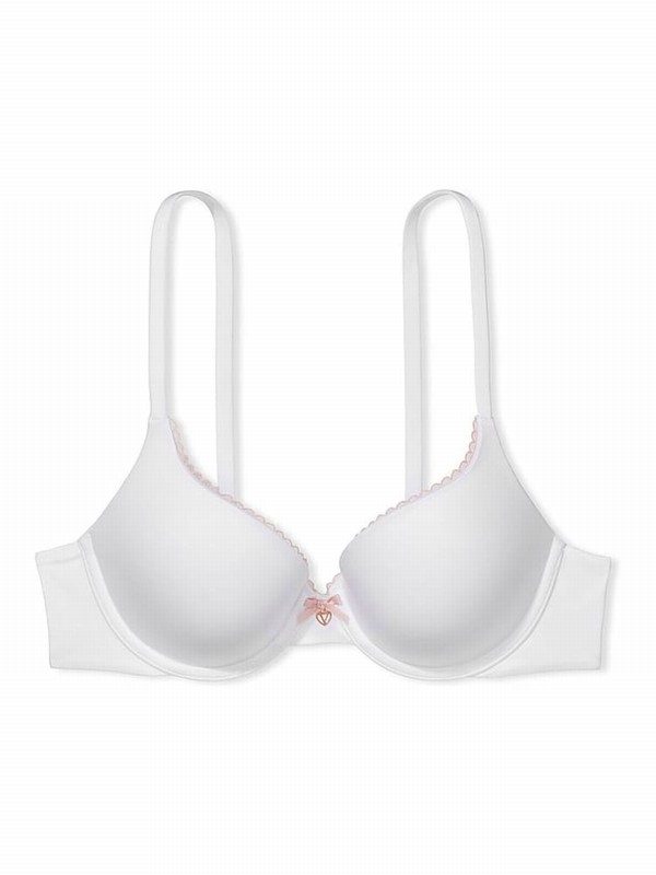 White Victoria Secret Fuller Cup Bras | QIJMY7308