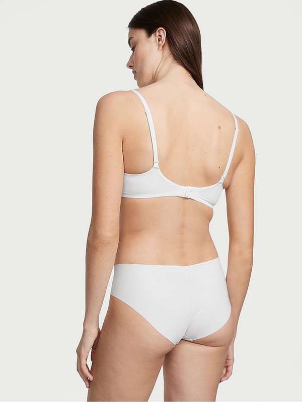White Victoria Secret Ivory Hipster Underwear | HVGYR9130