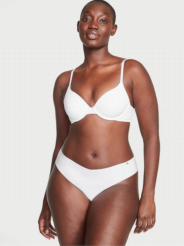 White Victoria Secret Ivory Thong Underwear | UEXNP1904