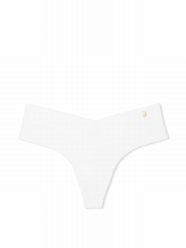 White Victoria Secret Ivory Thong Underwear | UEXNP1904