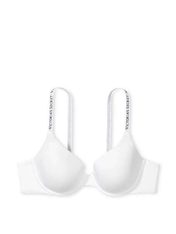 White Victoria Secret Lightly Lined Full Cup Bras | UPXLR7684