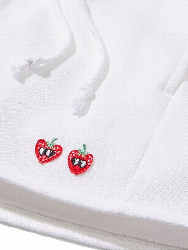 White Victoria Secret Optic Fleece Shorts | NGPUW3879