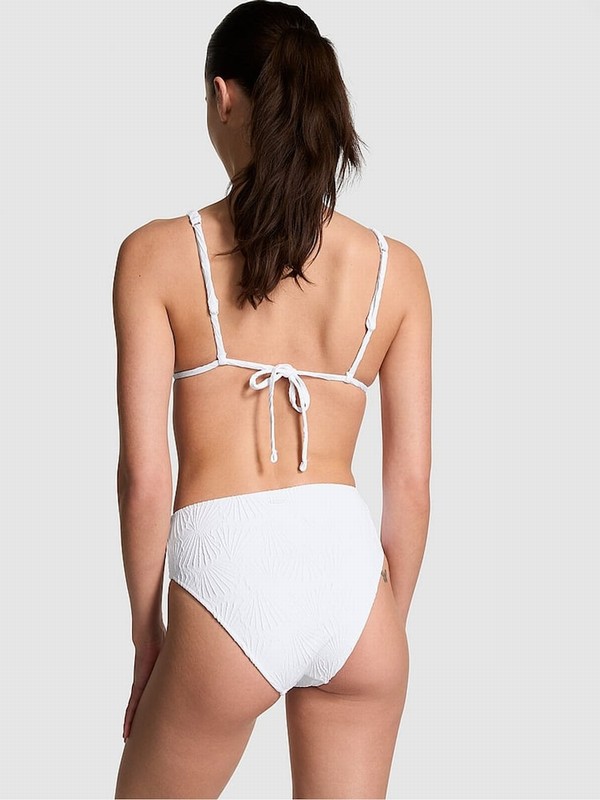 White Victoria Secret Optic High Waisted Bikini Bottom | FEKIN0421