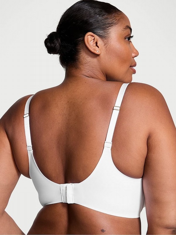 White Victoria Secret Push Up Smooth Bras | YQRWX2694