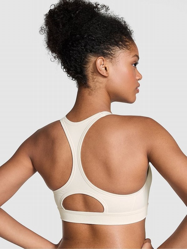 White Victoria Secret Shell Sports Bra | MSDNK1704