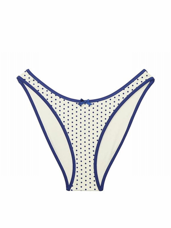 White Victoria Secret Sleepy Dotzilian Frankies Golden Hour Bikini Bottom | BXNWQ5063