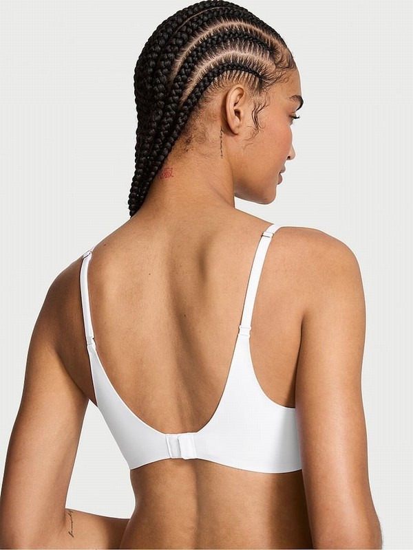 White Victoria Secret Smooth Lightly Lined Full Cup Bras | FMUKX0743