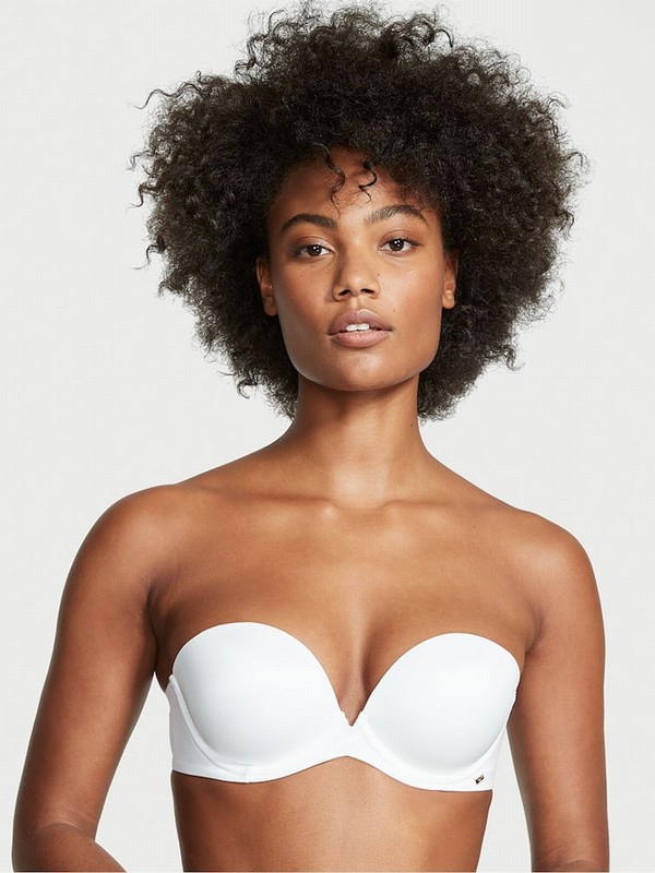 White Victoria Secret Strapless Multiway Bras | COWJN7261