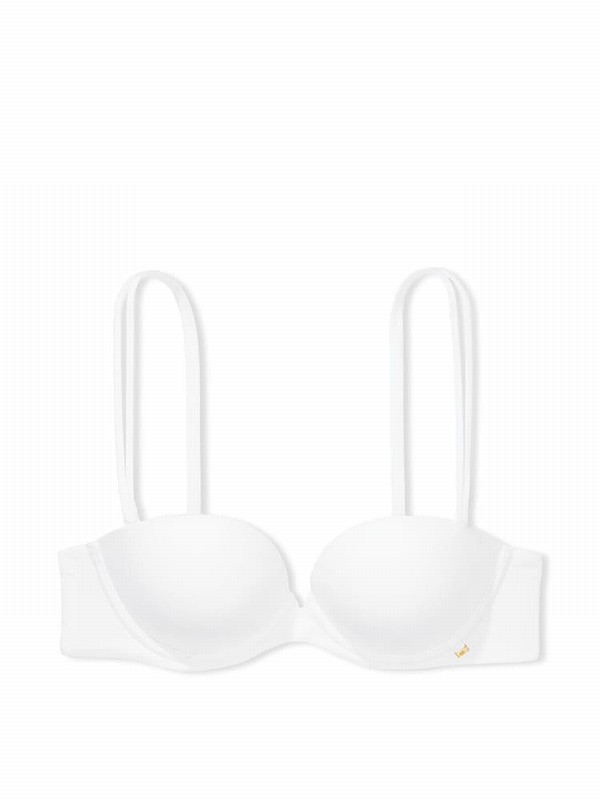 White Victoria Secret Strapless Multiway Bras | COWJN7261
