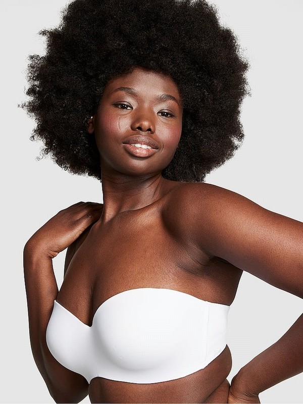 White Victoria Secret Strapless Multiway Push Up Bras | RTAOF7248