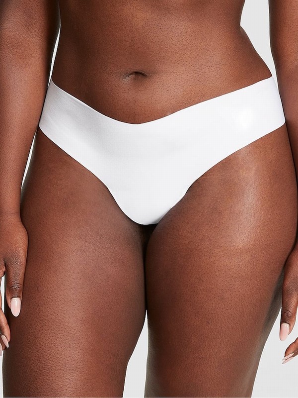White Victoria Secret Thong No Show Underwear | SHUMJ5084
