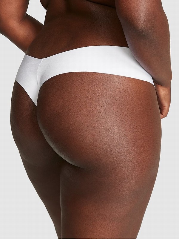 White Victoria Secret Thong No Show Underwear | SHUMJ5084