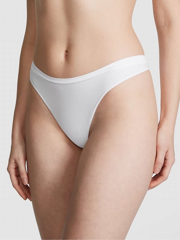 White Victoria Secret Thong Underwear | JVSZE8507