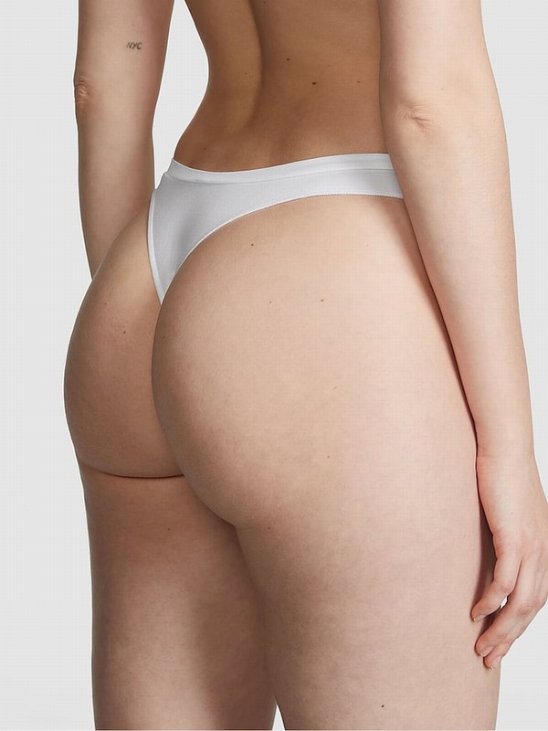 White Victoria Secret Thong Underwear | JVSZE8507