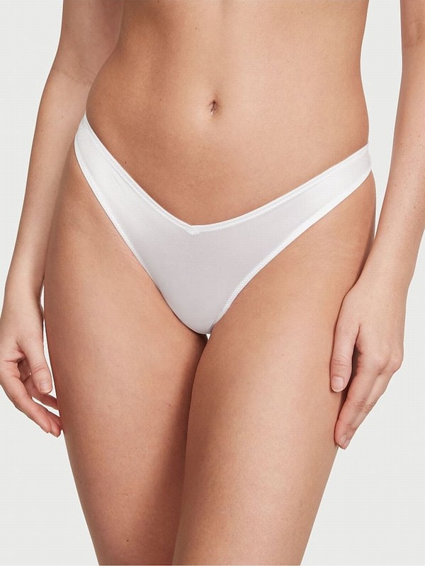 White Victoria Secret Thong Underwear | KPCYQ7062