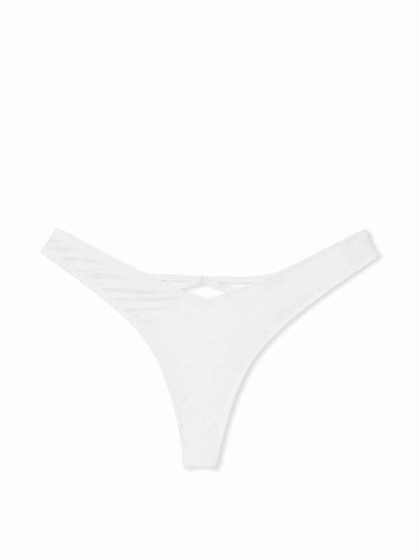 White Victoria Secret Thong Underwear | KPCYQ7062