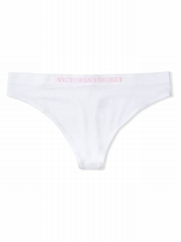 White Victoria Secret Thong Underwear | LOKGD0725