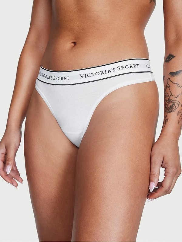 White Victoria Secret Thong Underwear | MLCUO6513