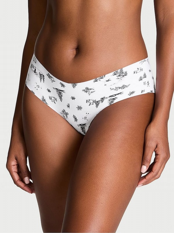 White Victoria Secret Winter Hipster Underwear | WFVIU2534