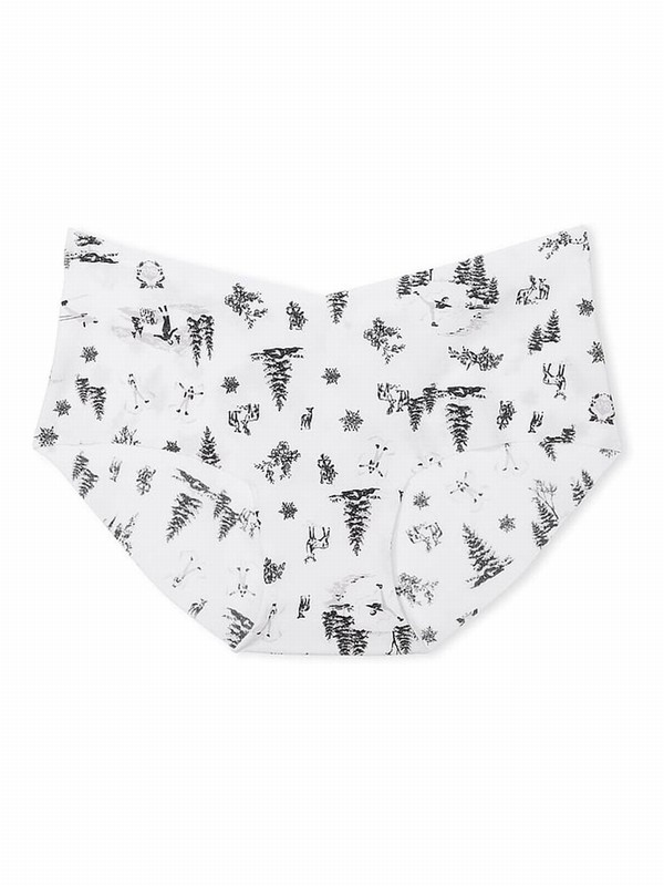 White Victoria Secret Winter Hipster Underwear | WFVIU2534