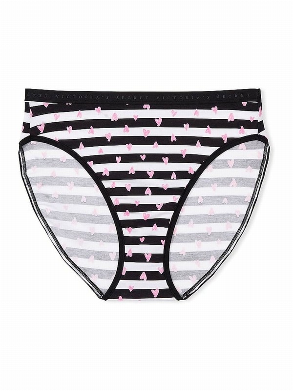 White / Grey / Pink / Black Victoria Secret Bikini 5 Pack Lace Trim Underwear | SDNMB2973